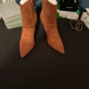 Source Unknown Rust Ankle Boots